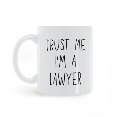 相信我我是一名律师马克杯TRUST ME I AM A LAWYER水杯陶瓷办公室