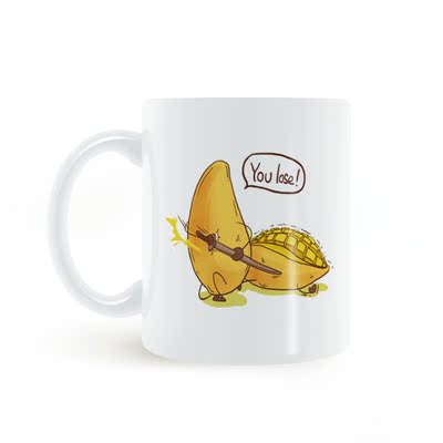 Mango-Man-You-Lose-Mug-芒果的武士刀武士道马克杯陶瓷杯子
