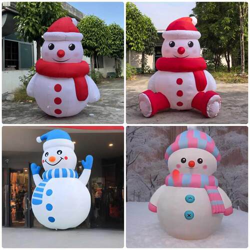 发光雪人充气气模定制