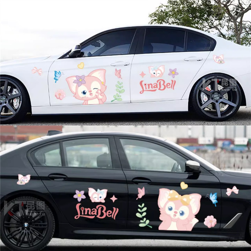 汽车贴纸遮盖划痕防水不伤原车漆