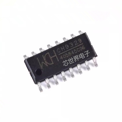 贴片CH9329 封装SOP-16 串口转标准USB HID设备键盘鼠标芯片ic