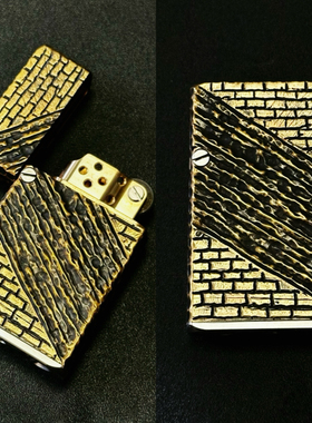 凌穹-新款暗夜绅士手工雕刻激光雕刻高端送礼煤油打火机黄铜白铜