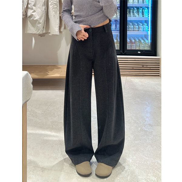 深灰色毛呢阔腿裤女2026新款慵懒风垂感大码胖mm显瘦休闲弯刀裤子,女装/女士精品,大码裤装,淘宝优惠券,粉丝福利购,淘宝优惠卷