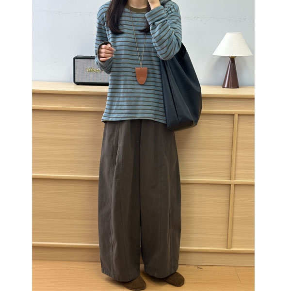 慵懒风阔腿弯刀裤女秋冬大码胖mm梨型身材休闲裤宽松显瘦九分裤子