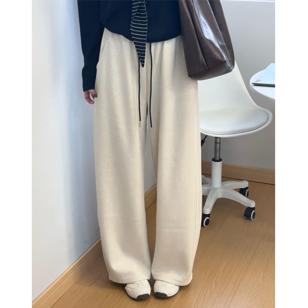 糯米裤女2026新款流行爆款显瘦软糯垂感休闲裤宽松bf慵懒风运动裤