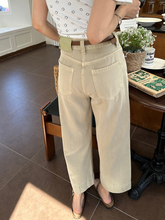 工装裤女款2025新款春秋大码梨形身材宽松显瘦美式休闲阔腿九分裤
