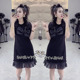 欧货高级感蝴蝶结减龄连衣裙2025春夏新款 精致时髦绝美显瘦小黑裙