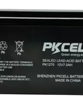 PKCELL蓄电池PK1270/12V7.0AH消防主机UPS电梯