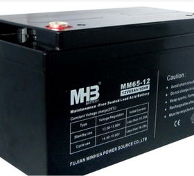 闵华MHB蓄电池MS65-12 12V65Ah/20HR 太阳能消防通讯机房UPS电源