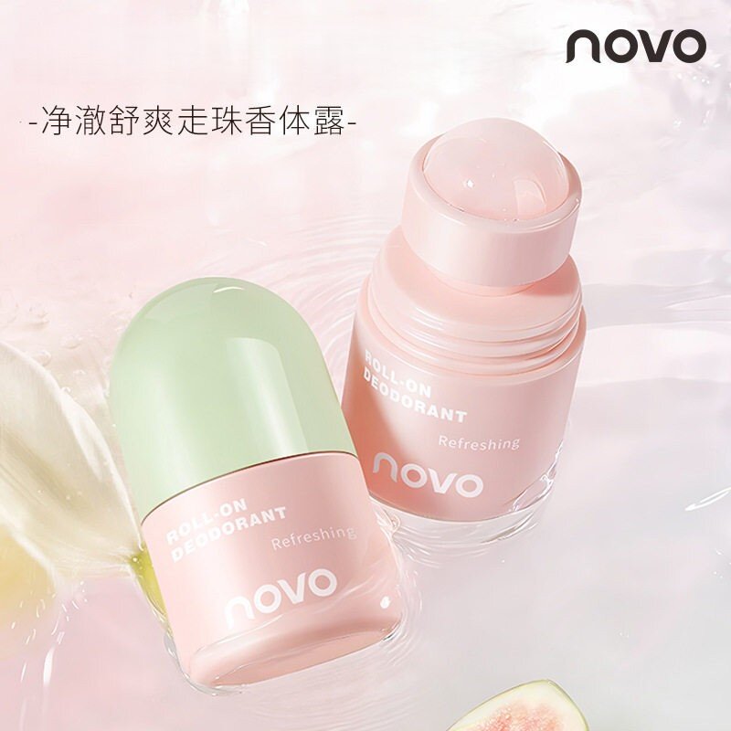 NOVO净澈舒爽走珠香体露女士腋下淡异味持久留香滚珠伪体香露