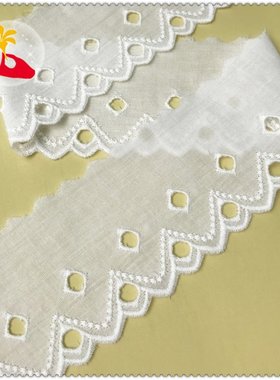 巨划算日韩纯棉镂空刺绣棉布边花边diy辅料裙边装饰衣服6cm111411