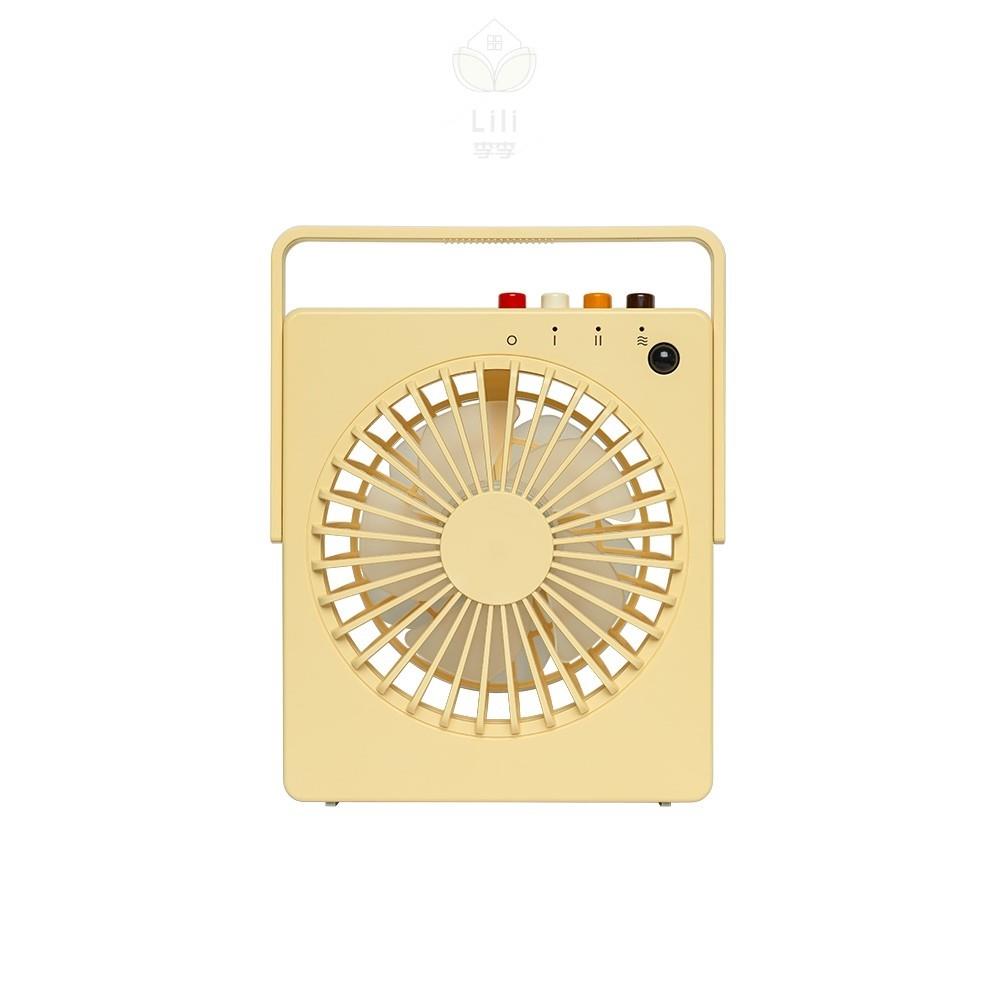 抖音黑白放大器风扇bbb2023夏季新品智能开关三速挡风玻璃桌面便