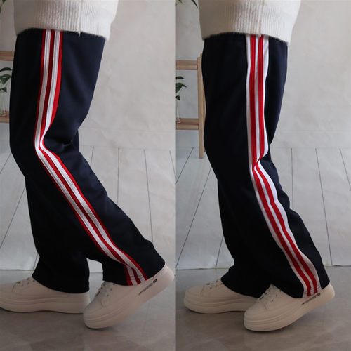 校服裤藏蓝色秋冬运动裤男女学生