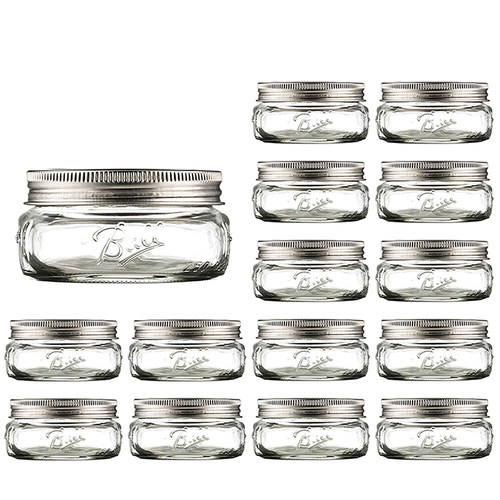 【梅森生活家】8oz美式梅森罐斗草玻璃密封罐沙拉酸奶燕麦杯带盖