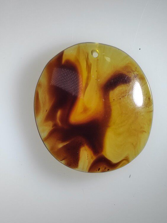 "金鸡报喜"小吊坠名琥堂天然缅甸琥珀化石