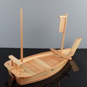 厂促寿司船竹船木船刺身船干冰船龙船盛器生鱼片木船日式 料理海鲜