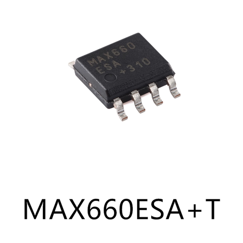 MAX660ESA+T封装SOIC-8原装电荷泵电源芯片贴片电子元器件500uA