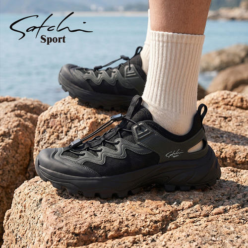 Satchi Sport/沙驰运动夏透气舒适户外溯溪鞋男清凉运动登山凉鞋
