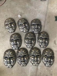 【缀甲堂】錾刻天王面甲甲胄配件