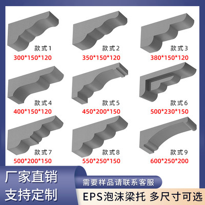 加厚eps泡沫梁托别墅外墙装饰