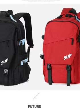 潮牌SUP旅行背包大容量学生书包superme男女运动健身登山双肩背包