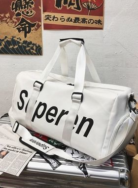 潮牌SUP男女干湿分离包运动健身包superme大容量旅行包斜挎手提包