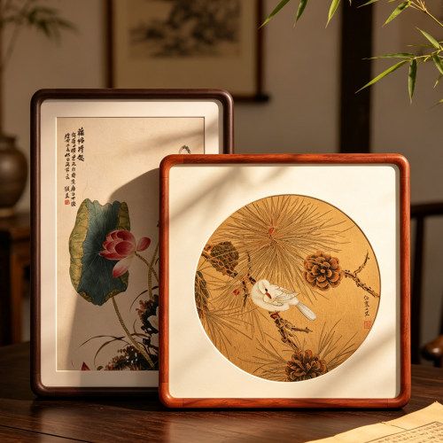 中式实木相框画框空框装裱挂墙a2