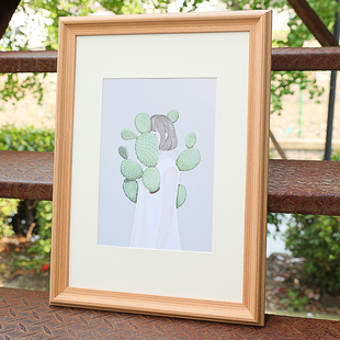 实木相框定制外框挂墙任意尺寸8k20A4a3装 裱拼图框海报框画框24寸