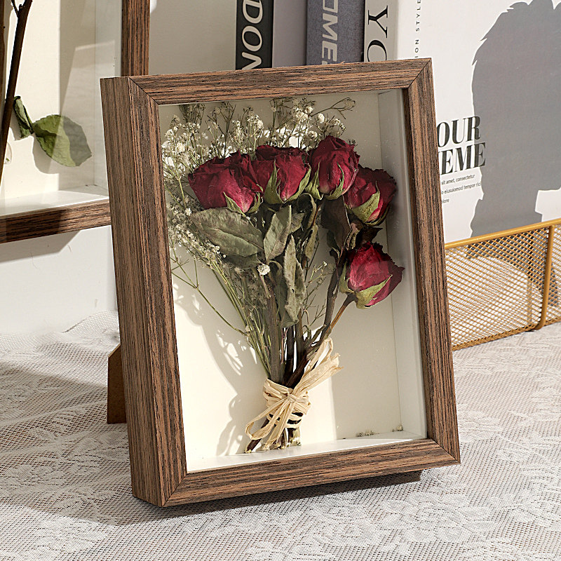 加厚干花相框中空diy画框立体标本框架裱画框收纳纸巾玫瑰花摆台,家居饰品,相框/画框,淘宝优惠券,粉丝福利购,淘宝优惠卷