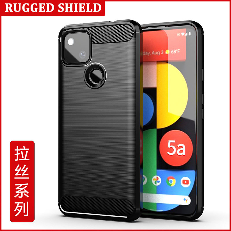 适用谷歌Pixel 5A手机壳谷歌Pixel 5a保护套全包边防摔拉丝纹软壳