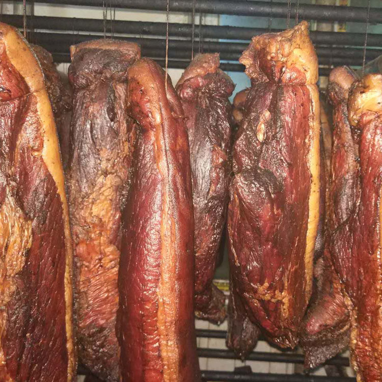 贵州腊肉特产美食农家手工自制柴火烟熏后腿肉腊味腊肠腌咸肉500g