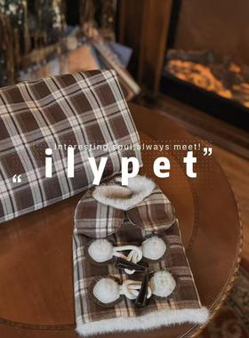 ilypet悦宠屋 新年宠物猫猫狗狗氛围感毛毯 睡垫