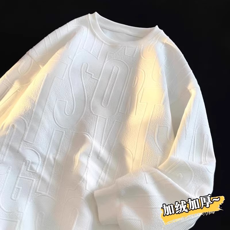 字母揭潮坊提花卫衣男款