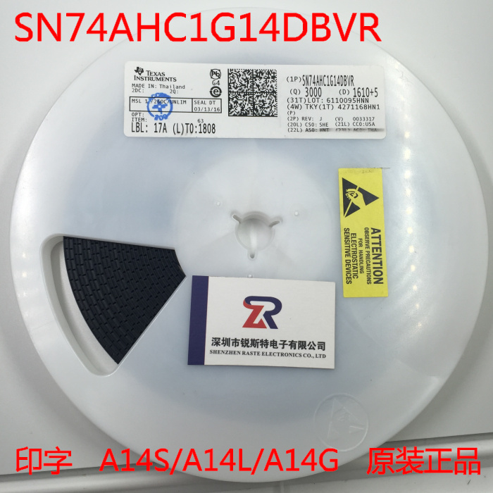 SN74AHC1G14DBVR 反相器 TI原装正品 SOT23-5 A14S A14L A14G
