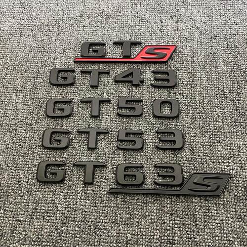 适用于奔驰改装GT50 GT53 GT63 GTS AMG GT43个性车标后尾标贴标