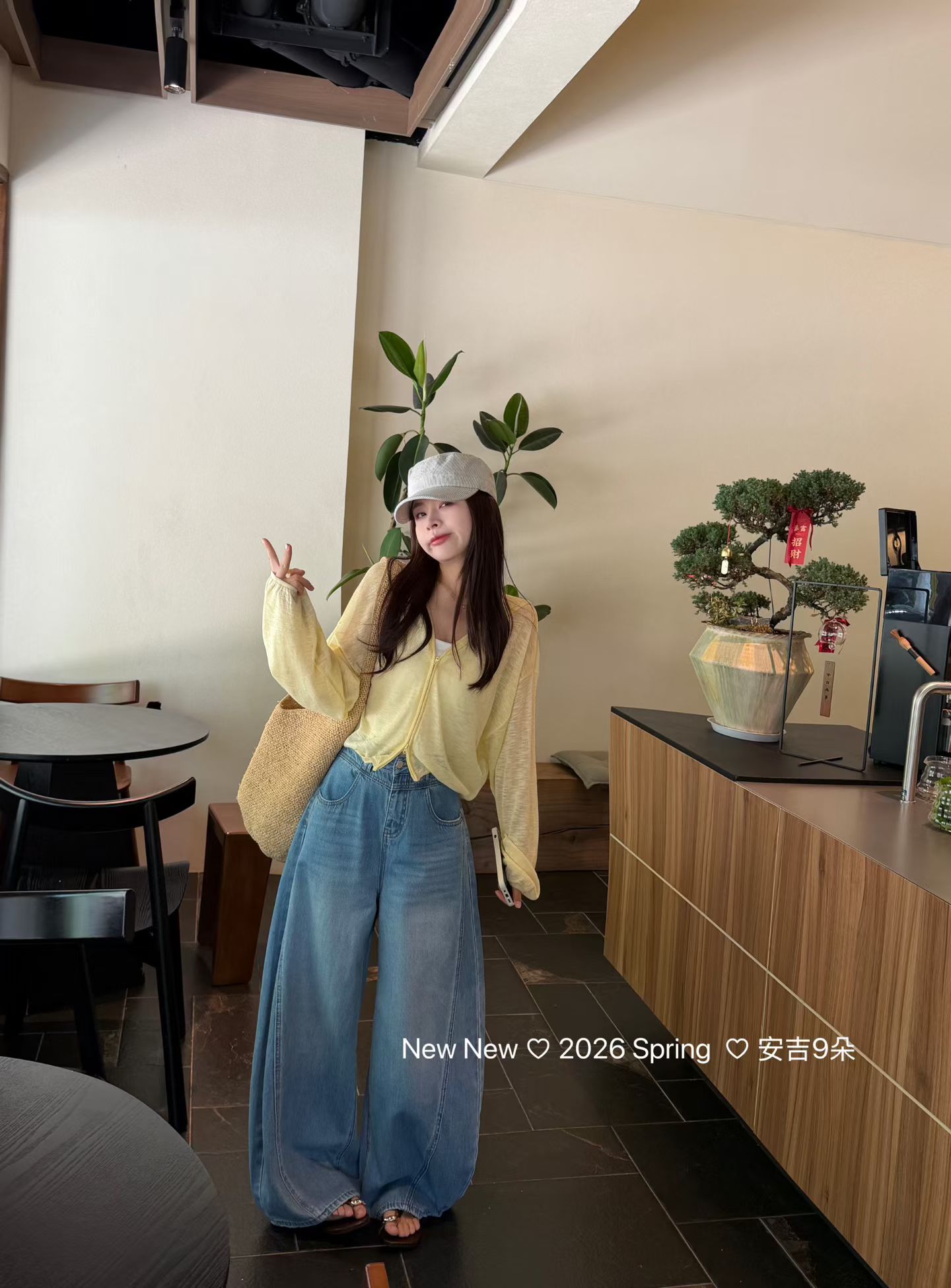 正品实拍2026夏季新款韩版宽松百搭洋气收腰显瘦水洗牛仔弯刀裤潮