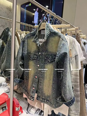 2026春季新款韩版宽松百搭休闲短外套女时尚复古汤钻水洗牛仔上衣