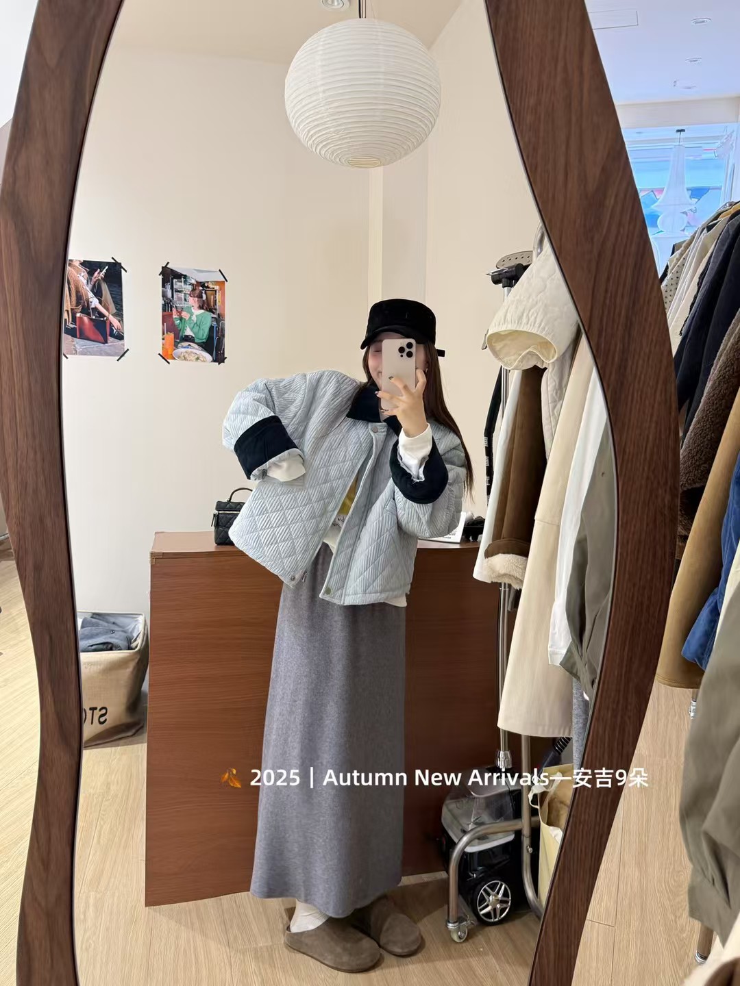 韩国东大门2025秋冬新款韩版宽松休闲翻领菱格棉服外套女短款上衣