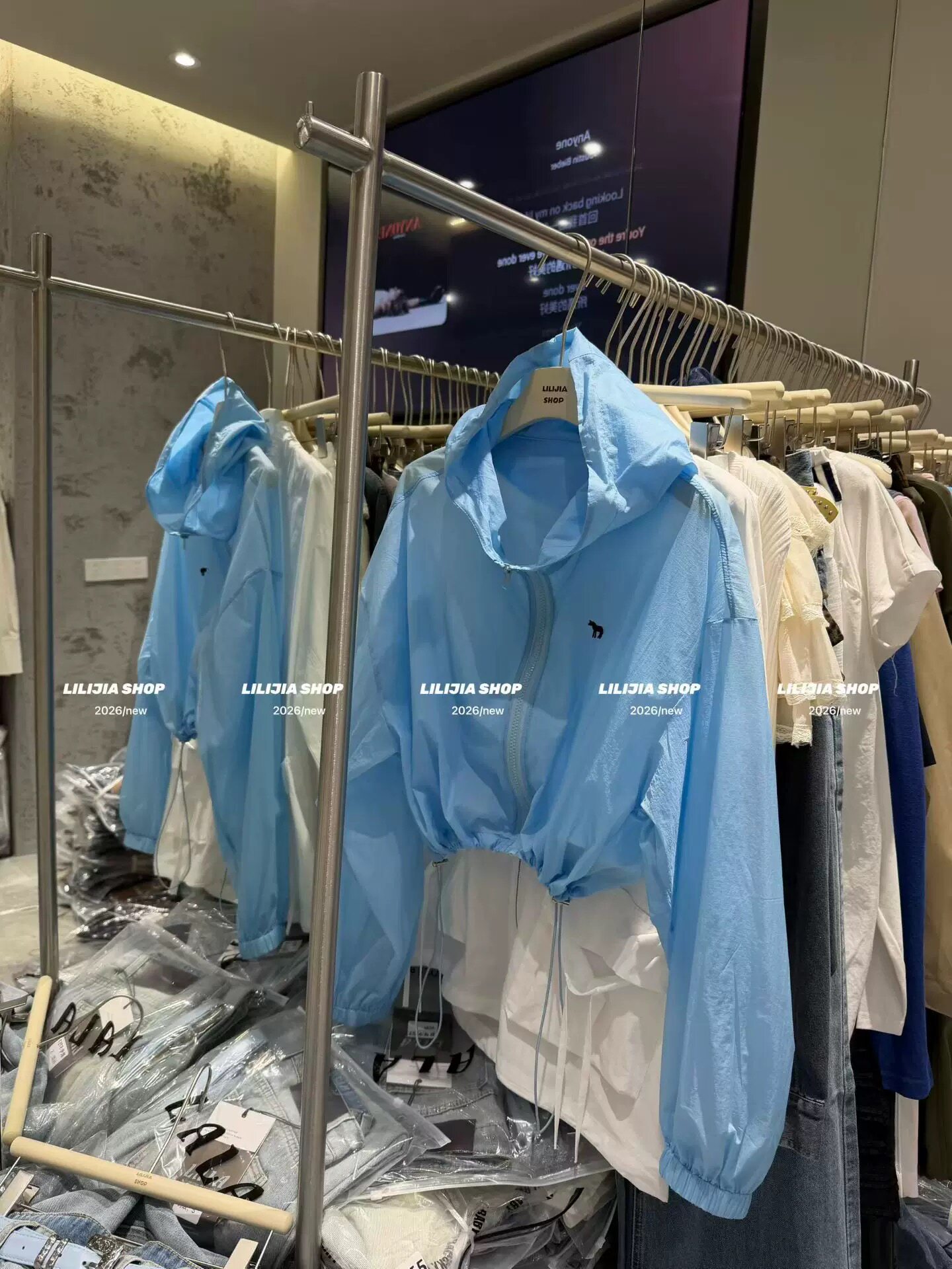 正品实拍2026夏季新款韩版时尚百搭显瘦短款防晒衣外套女薄款上衣