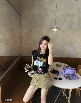 韩国东大门2025夏季新款韩版时尚百搭显瘦圆领无袖背心T恤女上衣