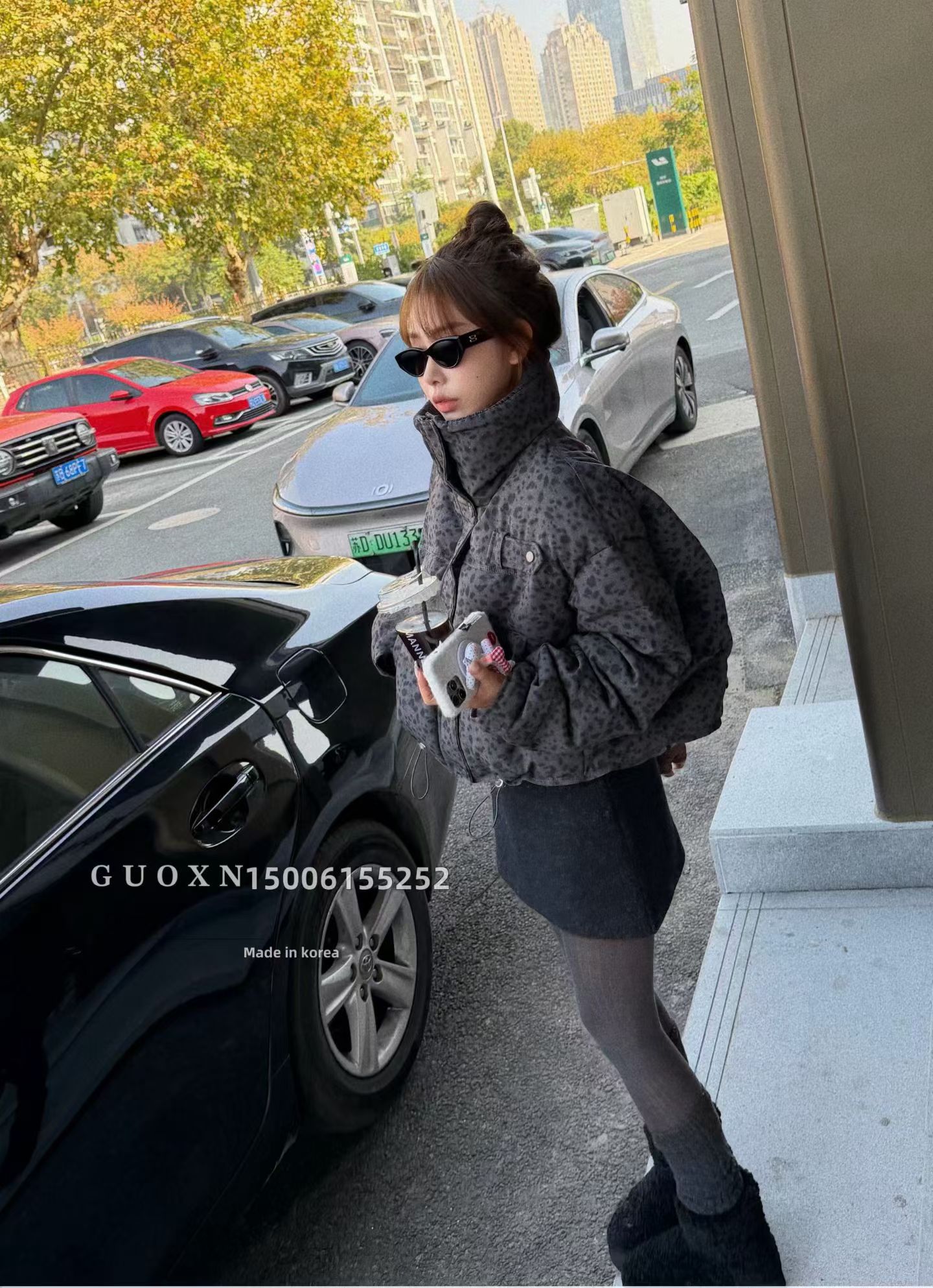 短款小碎花羽绒服2025冬季新款韩系百搭休闲显瘦保暖立领百搭外套