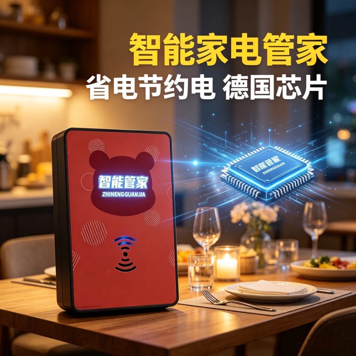 AI智能管家2026新款稳压器省电器大功率家用电多功能冰箱空调插座
