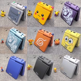 任天堂GBASP游戏机 翻盖插卡游戏机 GBA SP掌机 童年怀旧 GBC 原装