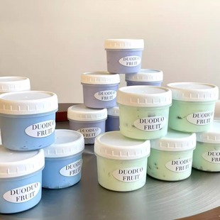 希腊冷萃干噎酸奶120ml160ml嘟嘟罐杯甜品子酸奶耐冻耐高温包装盒