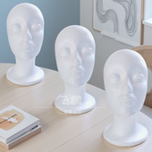 毛娘打包假发专用泡沫头模假发帽子围巾支撑模特头道具泡沫假人头