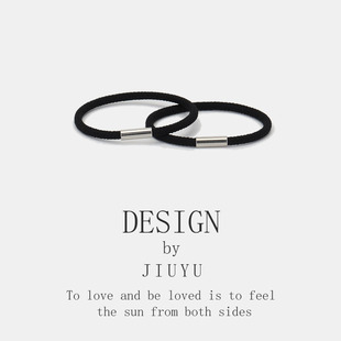 情侣小皮筋送给男朋友戴头绳女小动物头饰编织绳手绳扎头小皮套女