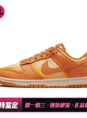 【喜樂运动】 Nike 板鞋 圆头 防滑耐磨轻便 橙色 平跟 低帮