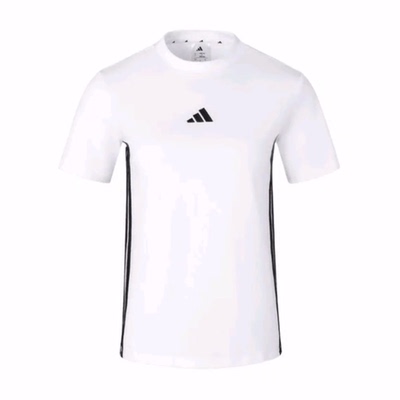 adidas  ESSENTIALS 柔软舒适透气短袖 T恤 女款 白色