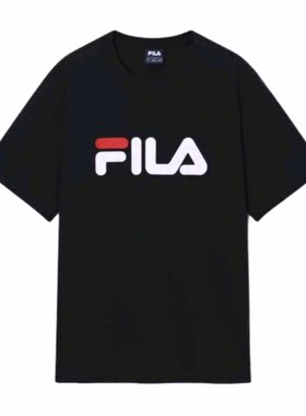 FILA斐乐 品牌Logo圆领套头短袖 T恤 男女同款