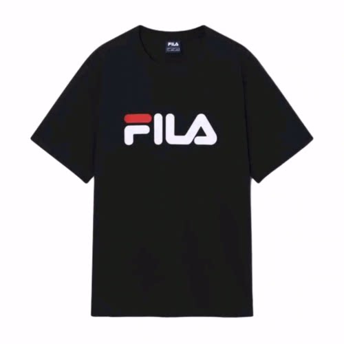 FILA斐乐 品牌Logo圆领套头短袖 T恤 男女同款